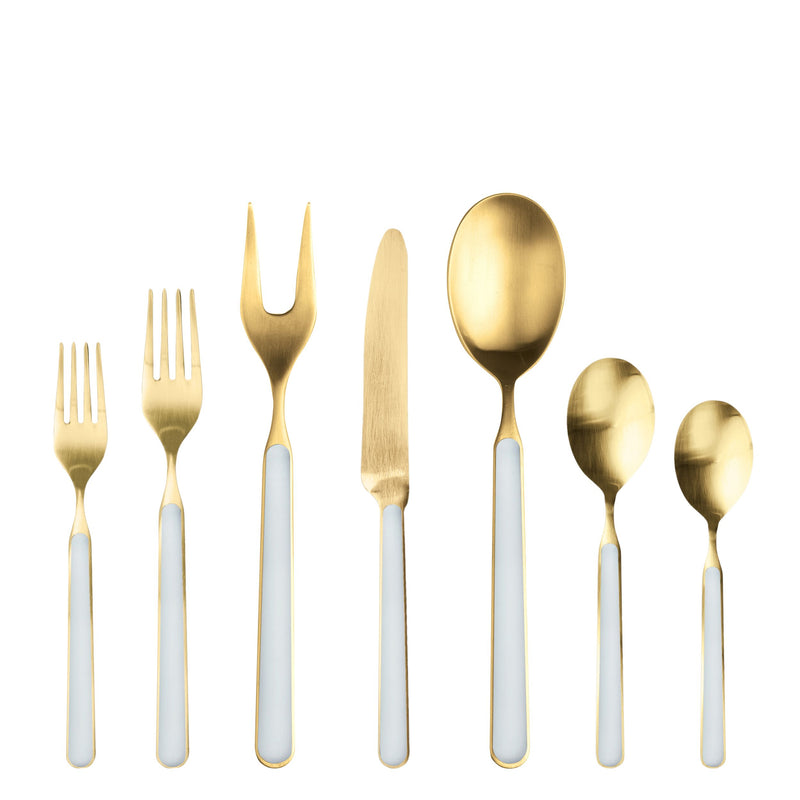 Mepra - Fantasia Ice Gold Flatware Set - 32 Pcs. - Light Blue – MPR-10A622032OI – Image 1
