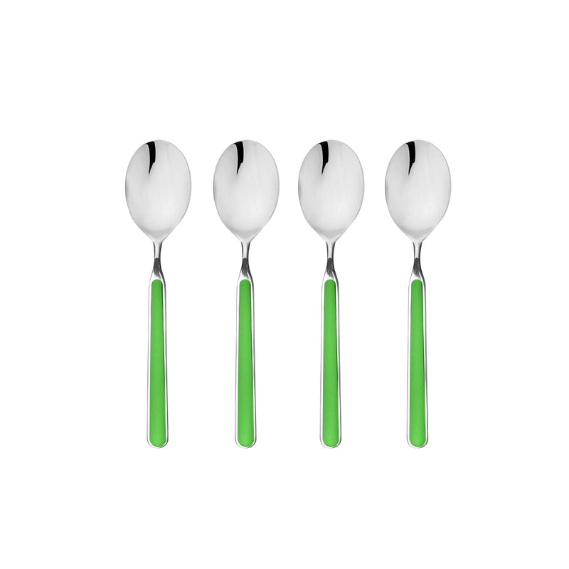 Mepra – Fantasia Apple Green – 4-Piece Coffee Spoon Set – 10A744407 – Image 1