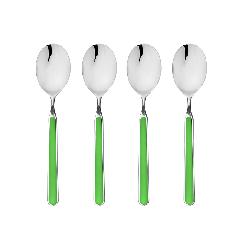 Mepra – Fantasia American Apple Green – 4-Piece Coffee Spoon Set – 10A744426 – Image 1