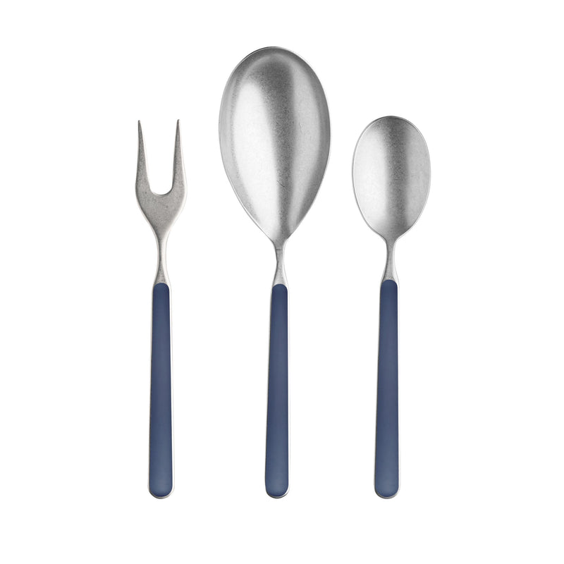 Mepra - Fantasia Pewter Serving Set - 3 Pcs. - Cobalt – MPR-10C622003P – Image 1