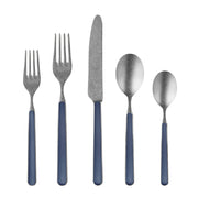 Mepra – Fantasia Pewter Cobalt – 5-Piece Flatware Set – 10C622005P – Image 1