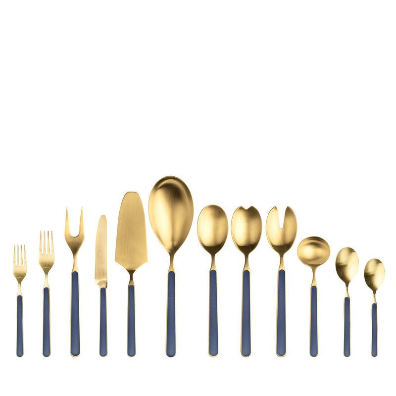 Mepra - Fantasia Ice Gold Flatware Set - 67 Pcs. - Cobalt – MPR-10C622067OI – Image 1
