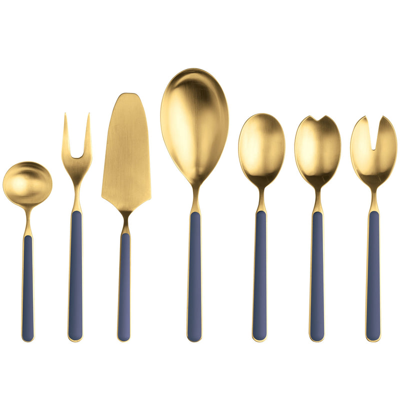 Mepra – Fantasia Ice Gold Cobalt – 7-Piece Serving Set – 10C62207OI – Image 1