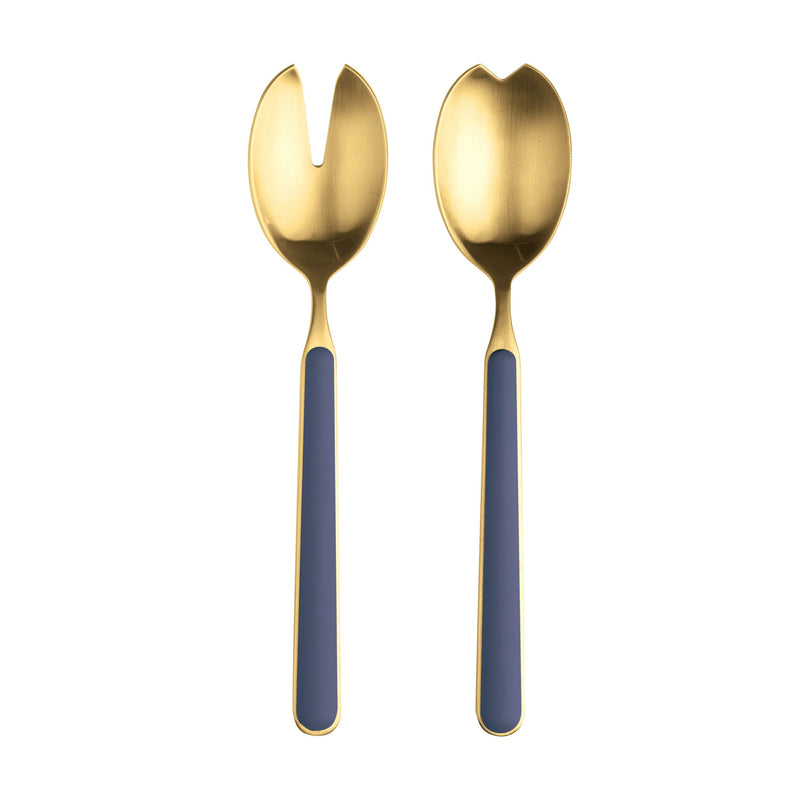 Mepra – Fantasia Ice Gold Salad Cobalt – 2-Piece Serving Set – 10C622122OI – Image 1