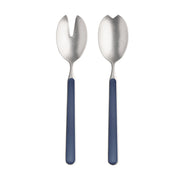 Mepra – Fantasia Pewter Salad Cobalt – 2-Piece Serving Set – 10C622122P – Image 1
