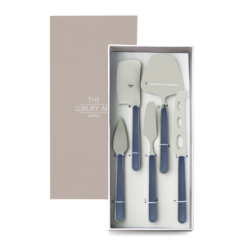 Mepra - Cheese Knife 5Pcs Fantasia Cobalt – MPR-10C64405 – Image 2
