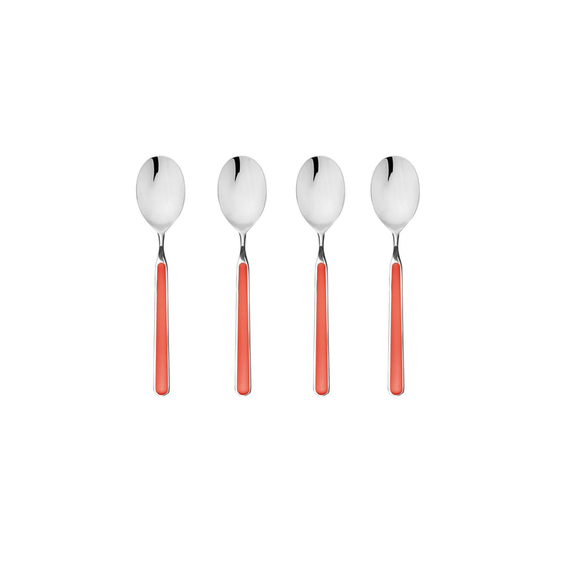 Mepra – Fantasia New Coral – 4-Piece Coffee Spoon Set – 10C744407 – Image 1