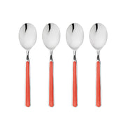 Mepra – Fantasia American New Coral – 4-Piece Coffee Spoon Set – 10C744426 – Image 1