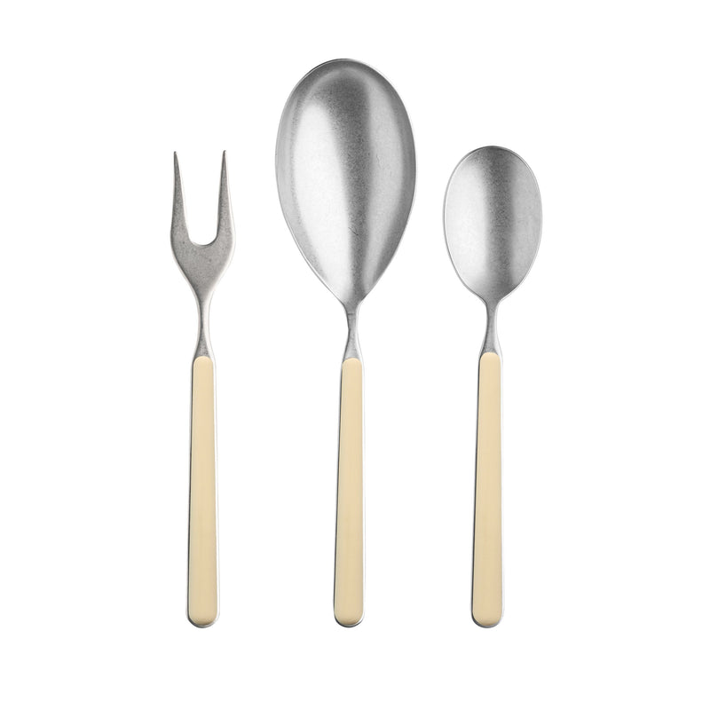 Mepra - Fantasia Pewter Serving Set - 3 Pcs. - Sesame – MPR-10D622003P – Image 1