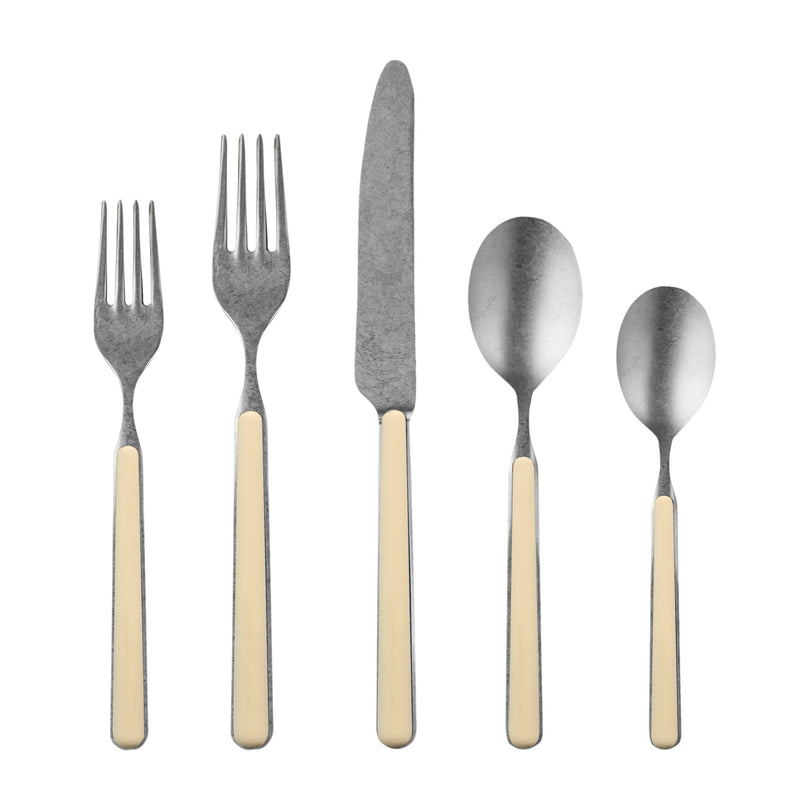 Mepra - Fantasia Pewter Flatware Set - 5 Pcs. - Sesame – MPR-10D622005P – Image 1