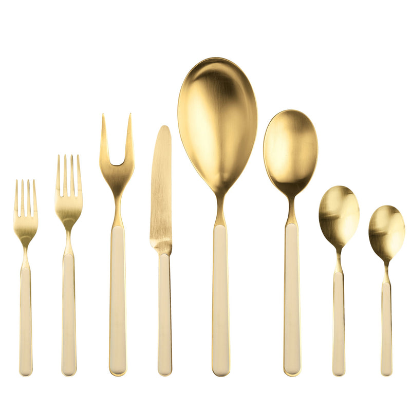 Mepra - Fantasia Ice Gold Flatware Set - 43 Pcs. - Sesame – MPR-10D622043OI – Image 1
