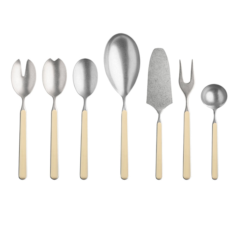 Mepra – Fantasia Pewter Sesame – 7-Piece Serving Set – 10D62207P – Image 1