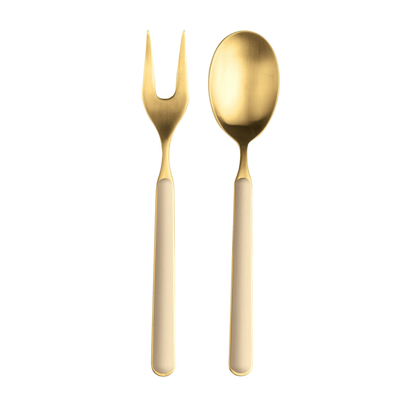 Mepra – Fantasia Ice Gold Sesame – 2-Piece Serving Set – 10D622110OI – Image 1
