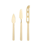 Mepra – Fantasia Sesame Ice Gold – 3-Piece Cheese Knife Set – 10D64403OI – Image 1