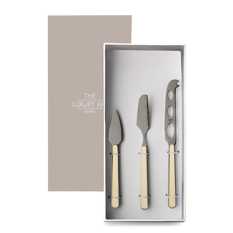 Mepra - Cheese Knives 3Pcs Fantasia Sesame – MPR-10D64403