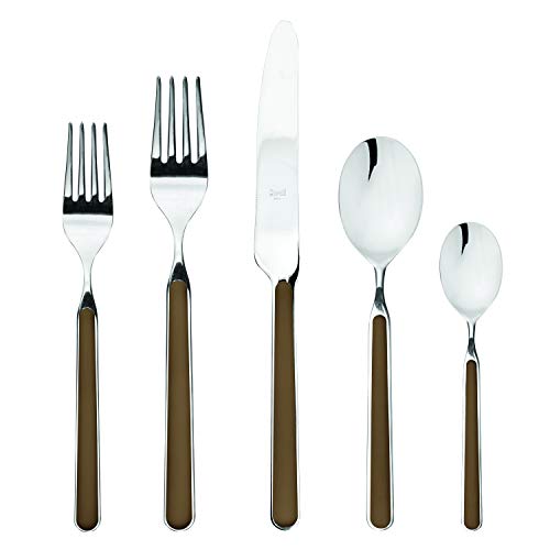 Mepra - Fantasia Flatware Set - 5 Pcs. - Tobacco – MPR-10M622005