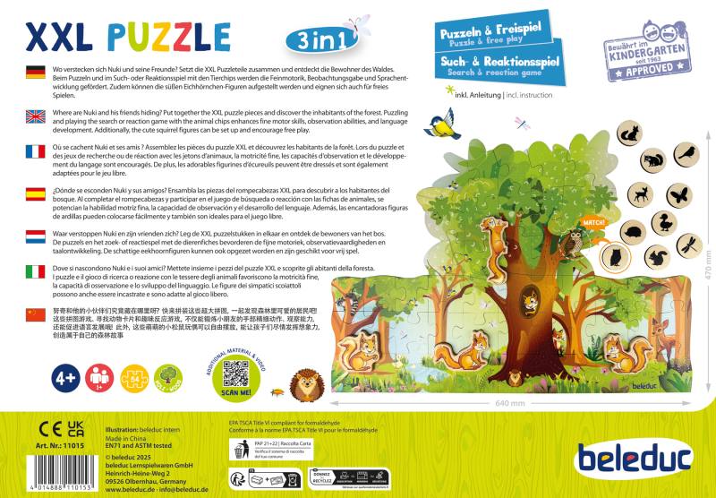 Beleduc - XXL PUZZLE NUKI & FRIENDS