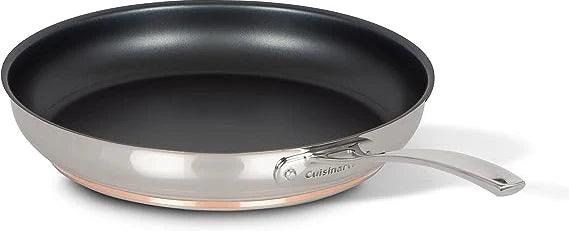 Cuisinart - 12-Inch Stainless Steel Nonstick Skillet with Copper Band