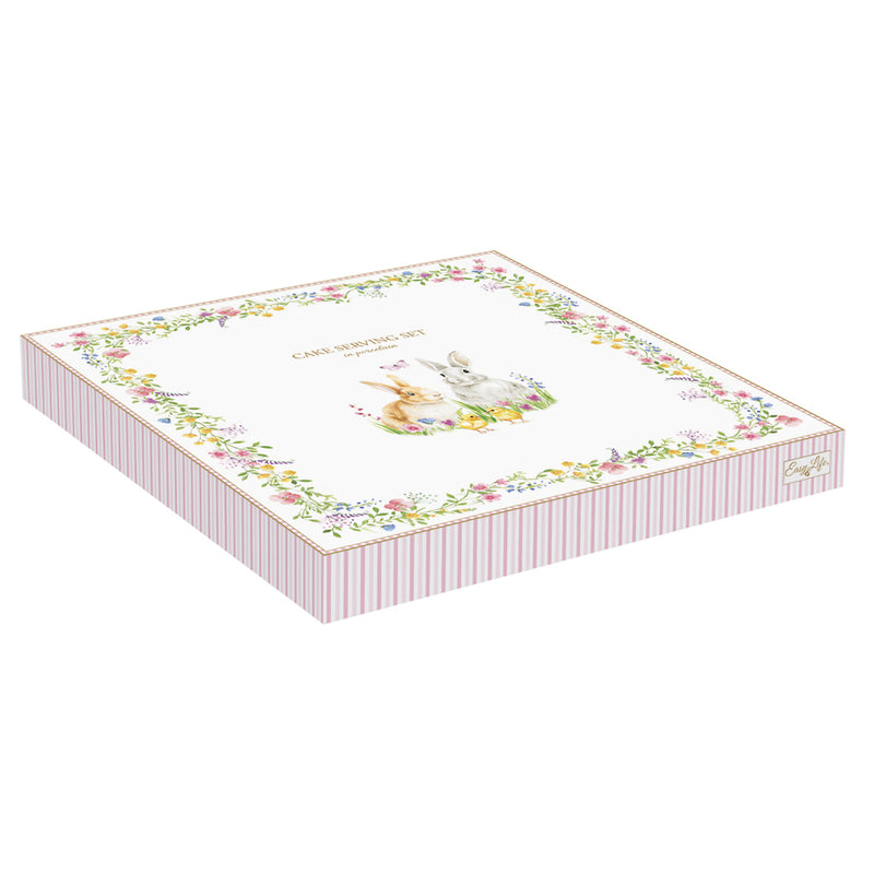 Easy Life - HAPPY EASTER - Cake Plate with Server | 32 cm / 12.6 in
