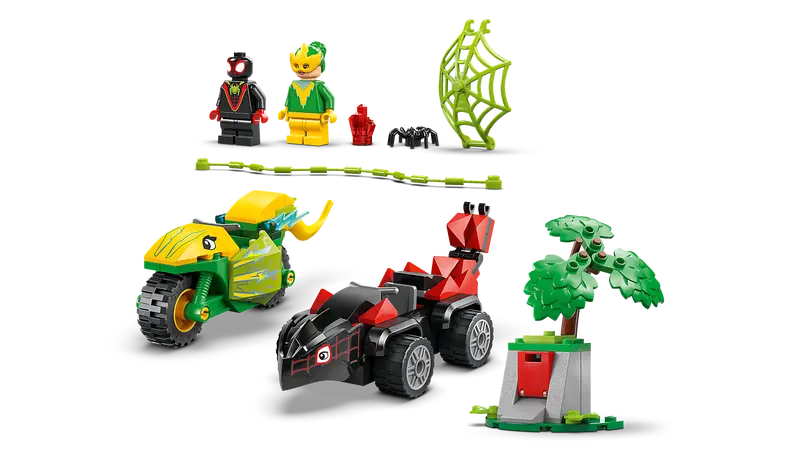 LEGO - 11198 - MARVEL - Spin and Electro Dinosaur Vehicle Chase - 124pcs