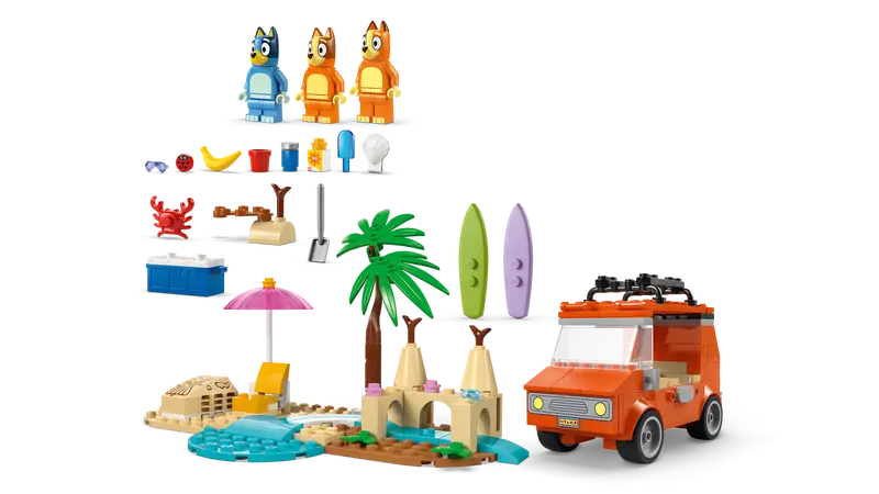 LEGO - 11202 - BLUEY - Bluey's Beach & Family Car Trip - 133pcs