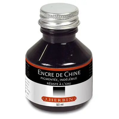 Pigmented Indian Ink bottle, black (50 ml)