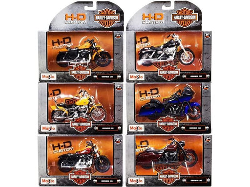 Jada - 1/18 HARLEY DAVIDSON SERIES 42 Assortment Set of 6