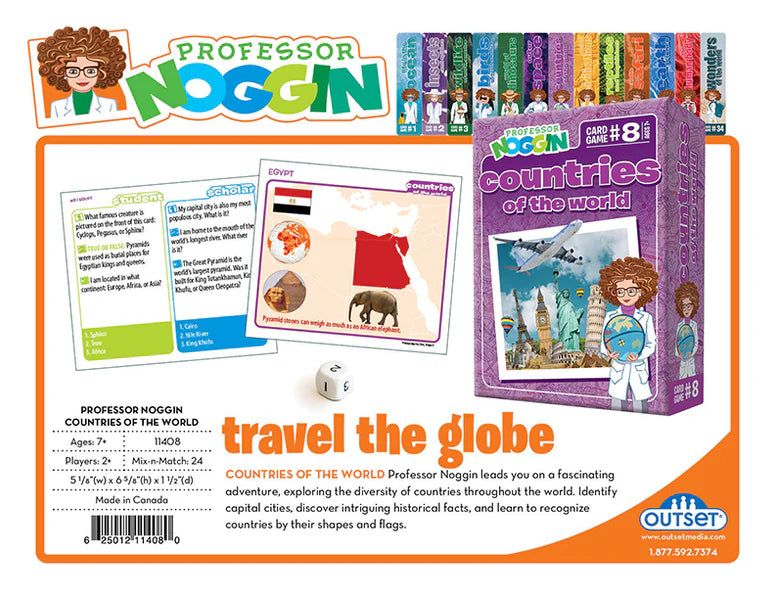 Outset Media - Professor Noggin's (Countries of The World Card Game)