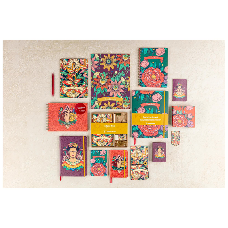 Slim Notebook Frida Kahlo blanc assorted 80 pages (3.5 x 7 in)