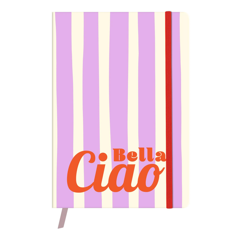 Lined Notebook Dolce Amore assorted, bookmark, elastic, 128 pages A5 (5.8 x 8.2 in)