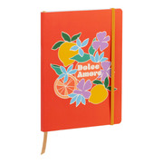 Lined Notebook Dolce Amore assorted, bookmark, elastic, 128 pages A5 (5.8 x 8.2 in)