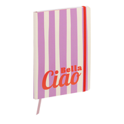 Lined Notebook Dolce Amore assorted, bookmark, elastic, 128 pages A5 (5.8 x 8.2 in)