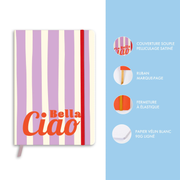 Lined Notebook Dolce Amore assorted, bookmark, elastic, 128 pages A5 (5.8 x 8.2 in)