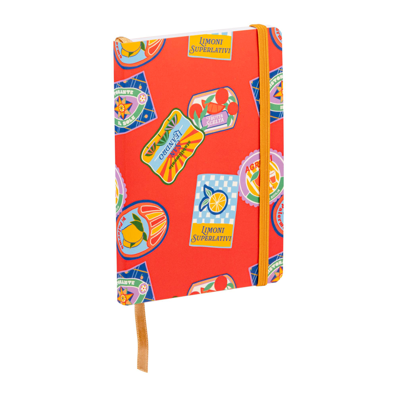 Notebook Dolce Amore blanc assorted, bookmark, elastic, 128 pages A6 (4.1 x 5.8 in)