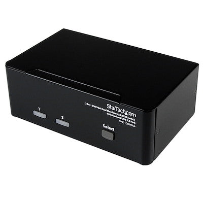 StarTech 2-Port Dual Monitor DVI VGA KVM Switch