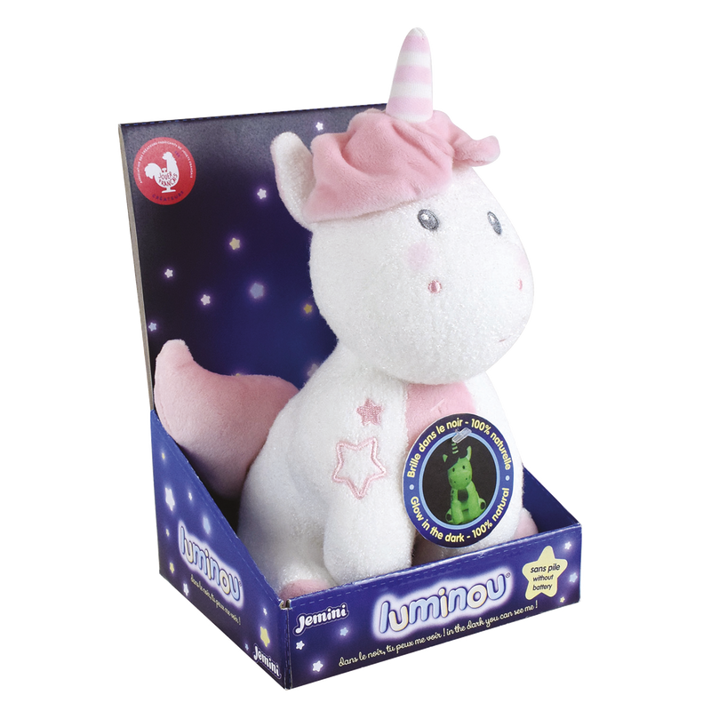 LUMINOU UNICORN PLUSH / 25 CM