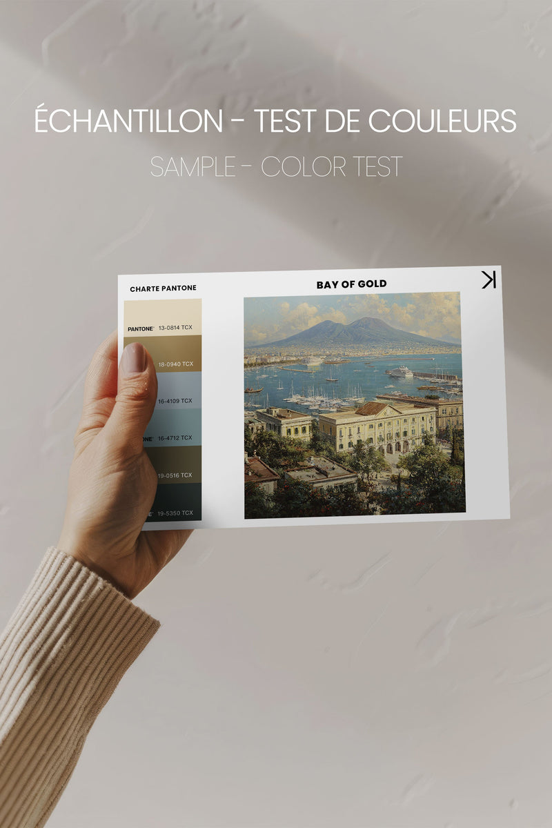 BAY OF GOLD, Oeuvre sur toile étirée