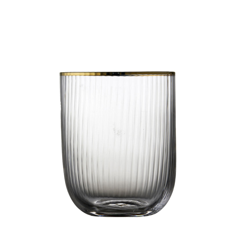 Lyngby Glas – Palermo Gold Tumblers (4-Pack) – 350 mL – single glass view
