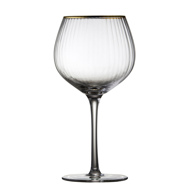 Lyngby Glas – Palermo Gold Gin & Tonic Glasses (4-Pack) – 650 mL – single glass view