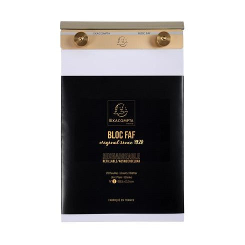 Notepad FAF N°3 Blank - 170 Sheets (4.5x7.8in)