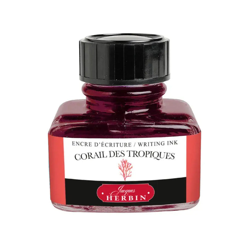 Herbin La Perle des Encres Tropical Coral writing ink – 30 mL bottle