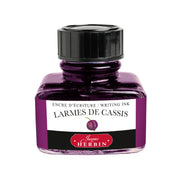 Herbin La Perle des Encres Blackcurrant Tears writing ink – 30 mL bottle