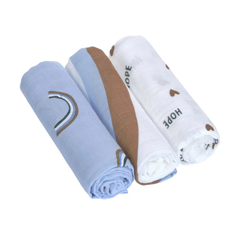 Lassig - Heavenly soft Swaddle L (3-Pack)