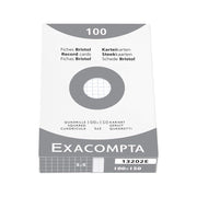 100 White Bristol Cards grid 5/5 (4X6in)