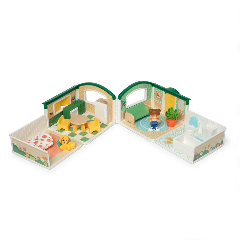 Melissa & Doug - Cheery Lane House Play Set - room layout with furniture