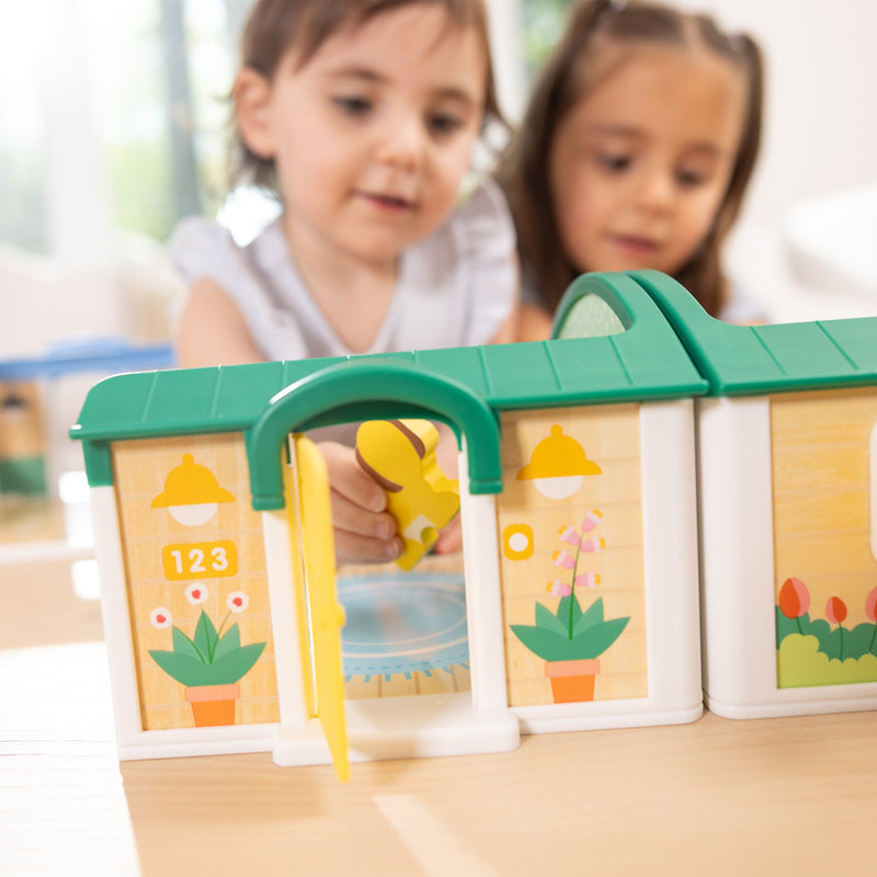 Melissa & Doug - Cheery Lane House Play Set - in use during play