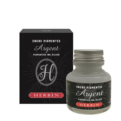 Jacques Herbin Silver Pigment Ink – 30 mL