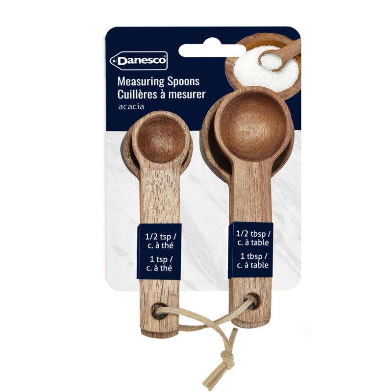 Danesco - Acacia Measuring Spoons - set of 4