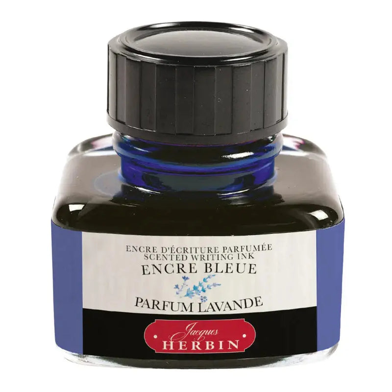 Jacques Herbin Scented Writing Ink – Blue / Lavender, 30 mL