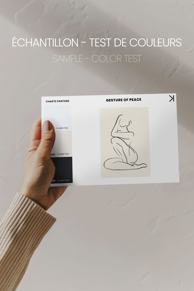 GESTURE OF PEACE, Oeuvre sur toile étirée